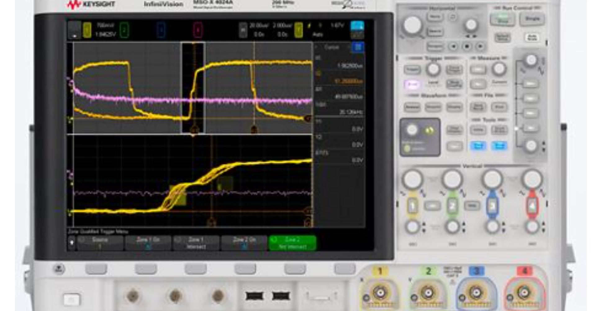 是德MSOX4024A混合信號(hào)示波器 200MHz帶寬 低噪聲高精度